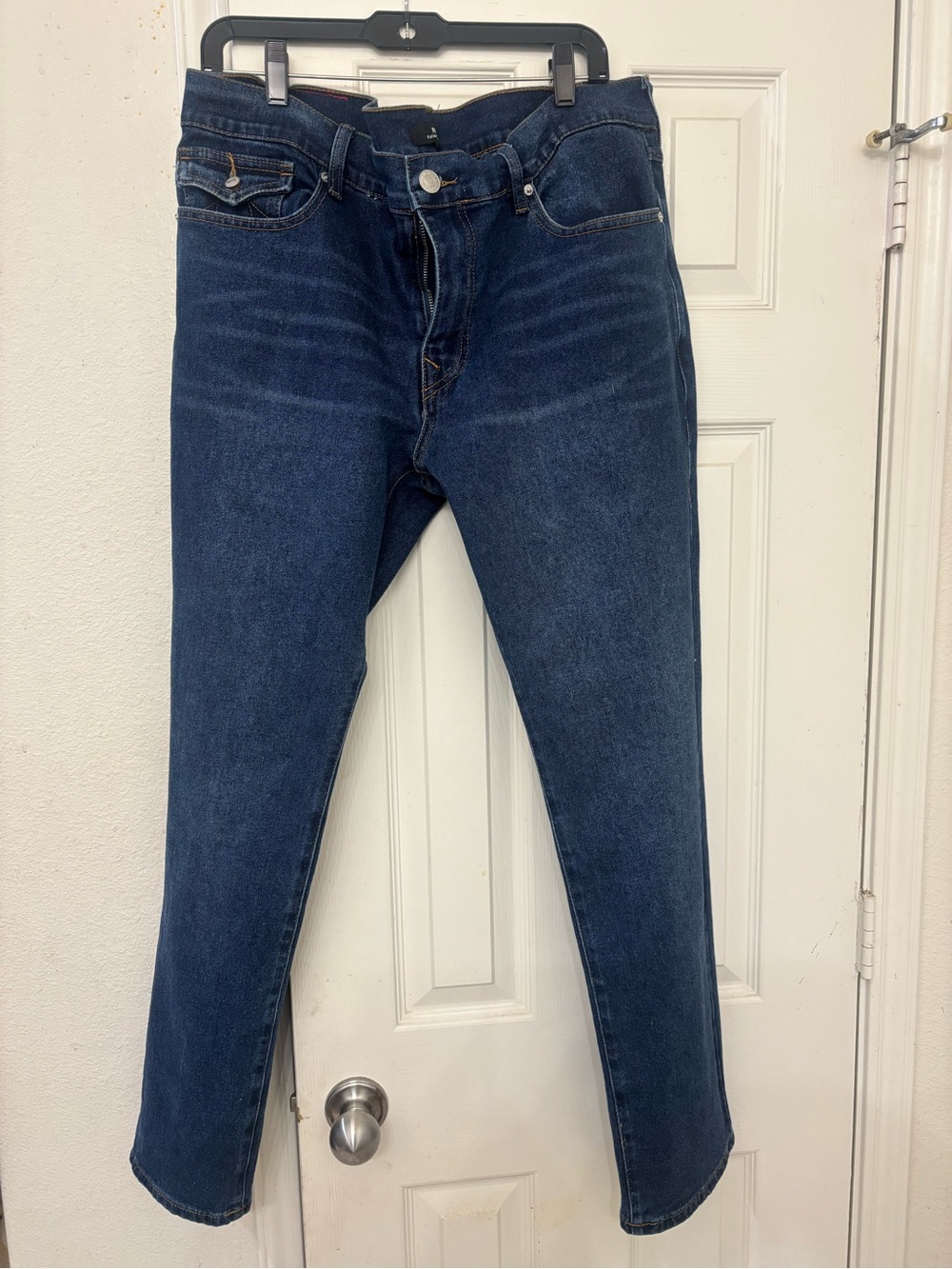 True Religion Men's Skinny Jeans in Dark Blue Denim